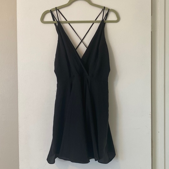 silence + noise Dresses & Skirts - Silence + noise black vneck dress with strappy back